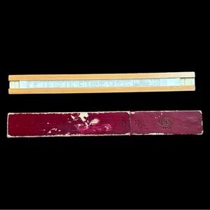 Vintage Frederick Post Co. 1447 Bamboo Slide Rule Ruler with Case Made in Japan